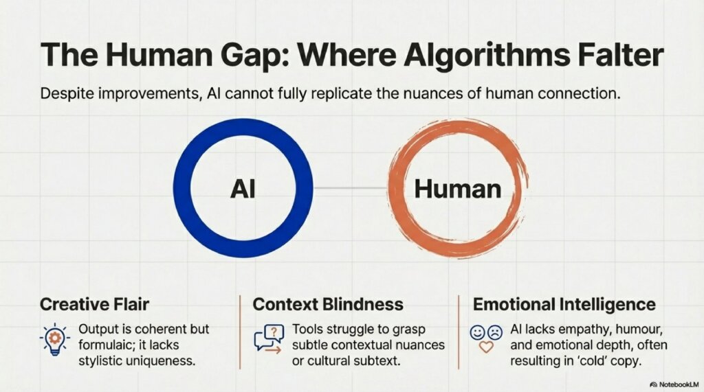 AI limitations in creativity and emotion