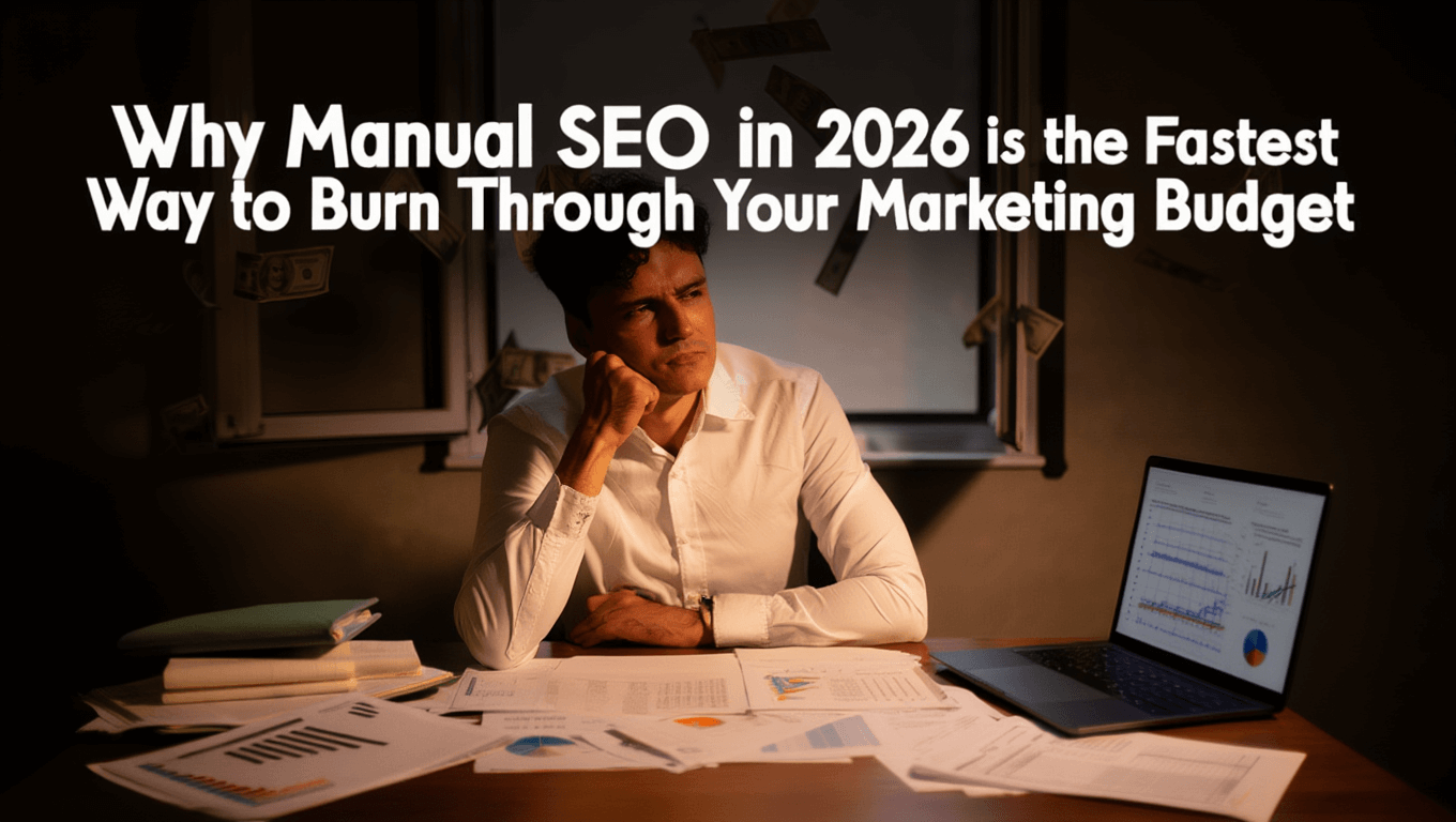 Why manual SEO in 2026 is the fastest way to burn through your marketing budget.
